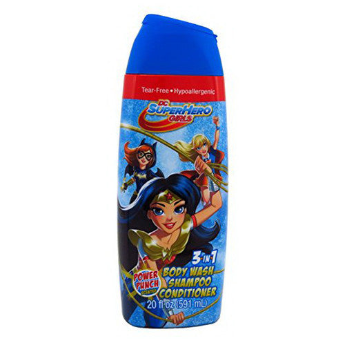 Superhero 3-In-1 Power Punch Girls Body Wash, 20 Oz